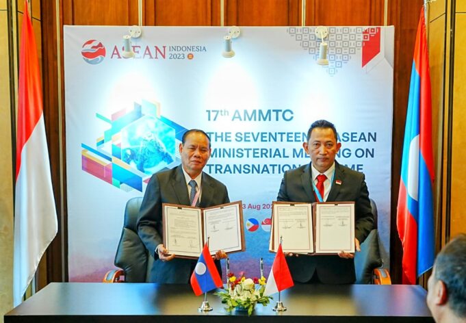 Pertemuan AMMTC ke-17 di Labuan Bajo, Manggarai Barat, NTT menyepakati rencana kerja bersama dengan Jepang untuk menangani kejahatan transnasional, Labuan Bajo, Manggarai Barat, NTT, Selasa (22/8/2023).