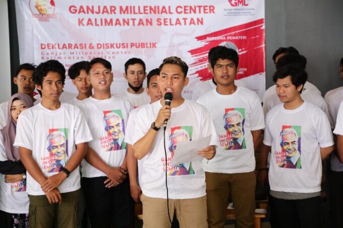 Tak Terbendung, Ganjar Milenial Mantap Deklarasi Ganjar Pranowo Presiden 2024 di Kalsel