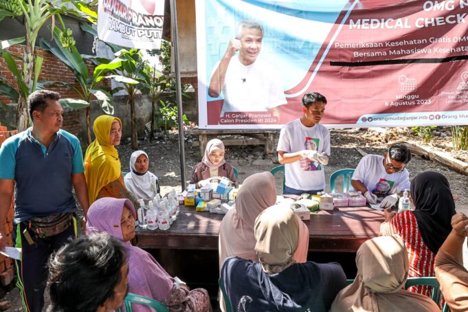 Wujudkan Masyarakat Sehat, Orang Muda Ganjar Beri Layanan Pemeriksaan Kesehatan Gratis