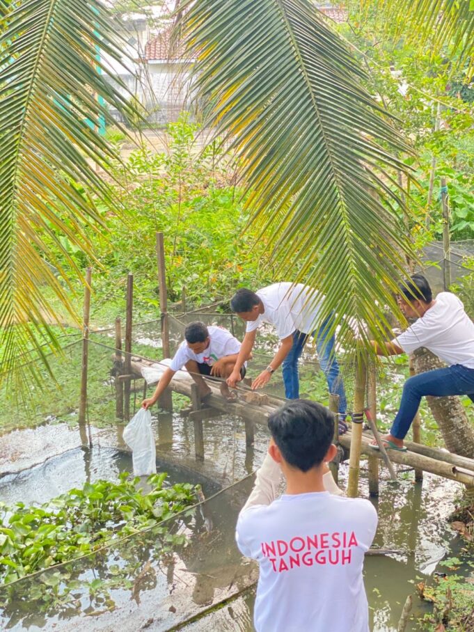 Pemuda Mahasiswa Nusantara Ajak Milenial Latih Budi Daya Ikan Lele di Palembang