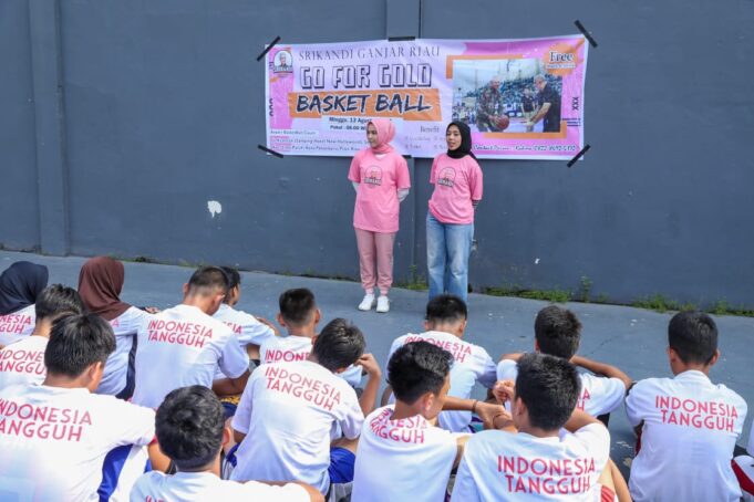 Fun Games Basketball, Cara Asyik Srikandi Kenalkan Sosok Ganjar kepada Milenial Riau