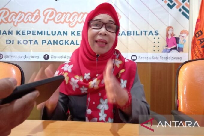 Ketua Bawaslu Kota Pangkalpinang, Ida Kumala,