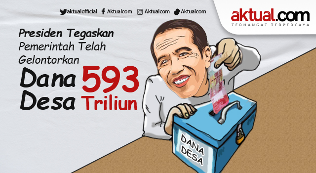 Ilustrasi : Presiden Jokowi Tegaskan Pemerintah Telah Gelontorkan Dana Desa 593 Triliun