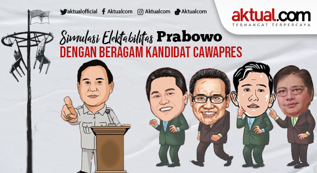 ilustrasi : Simulasi Elektabilitas Prabowo dengan Beragam Kandidat Cawapres