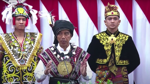 Jokowi berpidato