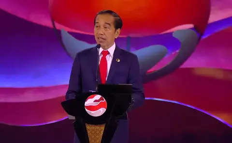 Presiden Jokowi Saat KTT ASEAN Dengan India.