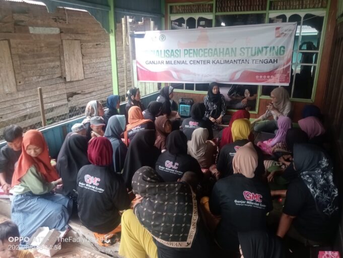 Ganjar Milenial Gelar Sosialisasi Cegah Stunting Bareng Ibu-Ibu di Kapuas