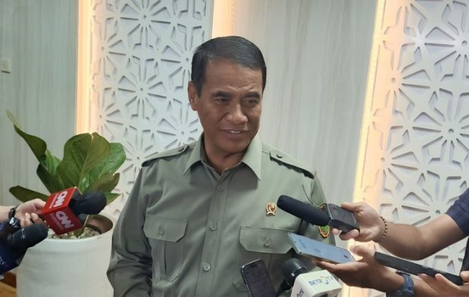 Menteri Pertanian (Mentan) Andi Amran Sulaiman ditemui di Kantor Kementan di Jakarta, Senin (28/10/2024).