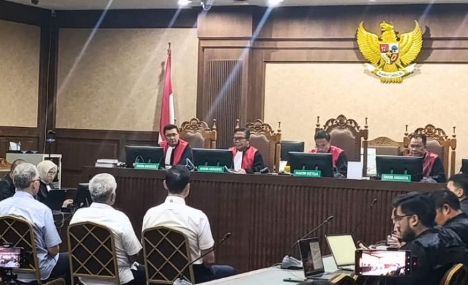 Sidang pembacaan putusan majelis hakim terkait kasus dugaan korupsi timah di Pengadilan Tindak Pidana Korupsi (Tipikor) Jakarta, Senin (23/12/2024).