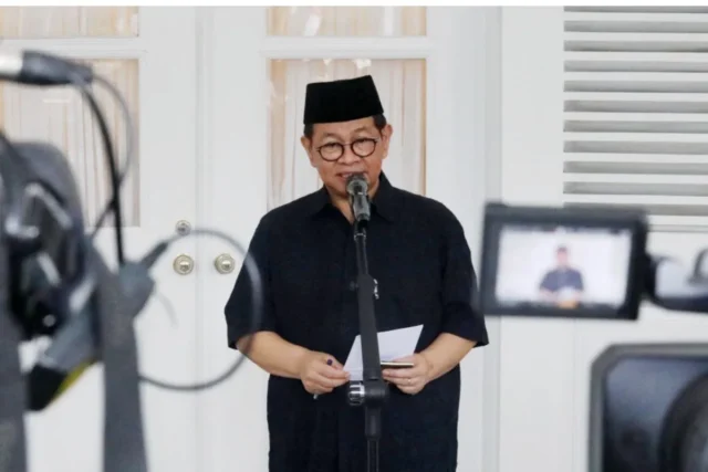 1000590698.jpg Gubernur DKI Jakarta, Pramono Anung memberikan keterangan kepada wartawan, Jakarta, Sabtu (30/8/2025). ANTARA/HO-Pemprov DKI Jakarta.