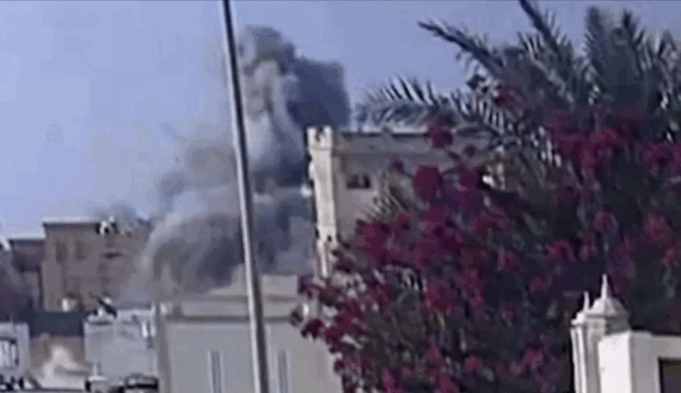 Ledakan di Doha, Qatar. ANTARA/Anadolu/as.