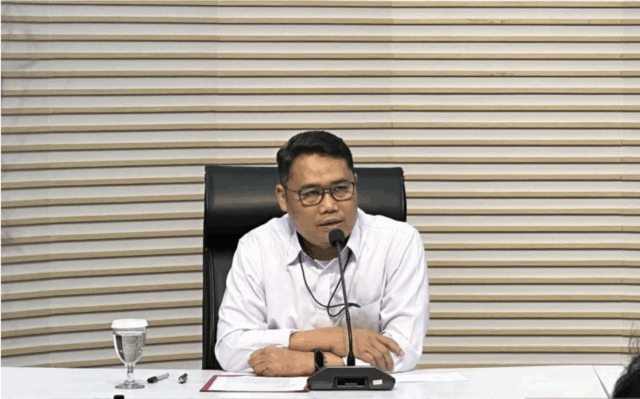 Pelaksana Tugas Deputi Penindakan dan Eksekusi Komisi Pemberantasan Korupsi Asep Guntur Rahayu memberikan keterangan di Gedung Merah Putih KPK, Jakarta, Kamis (18/9/2025). ANTARA/Rio Feisal.