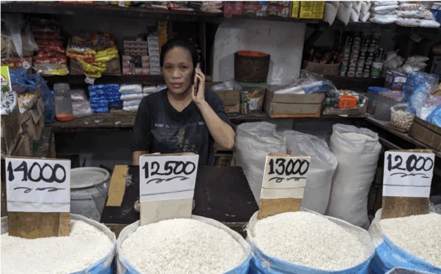 Arsip - Pedagang beras di salah satu pasar tradisional, Medan, Sumatera Utara. ANTARA/Michael Siahaan