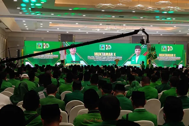 Muktamar ke-10 Partai Persatuan Pembangunan (PPP) dengan tema "Transformasi PPP Untuk Indonesia" di Ancol, Jakarta, Sabtu (27/9/2025). ANTARA/Aria Ananda.