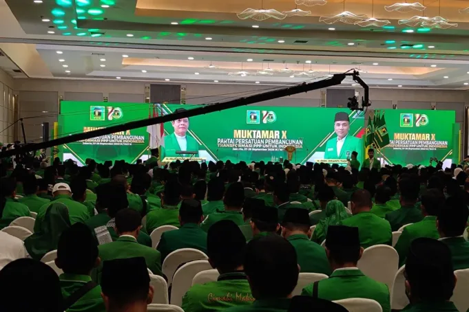 Muktamar ke-10 Partai Persatuan Pembangunan (PPP) dengan tema "Transformasi PPP Untuk Indonesia" di Ancol, Jakarta, Sabtu (27/9/2025). ANTARA/Aria Ananda.