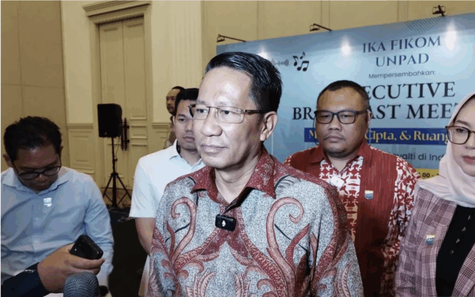 Menteri Hukum Supratman Andi Agtas di Jakarta, Rabu (8/10/2025). ANTARA/Bagus Ahmad Rizaldi.