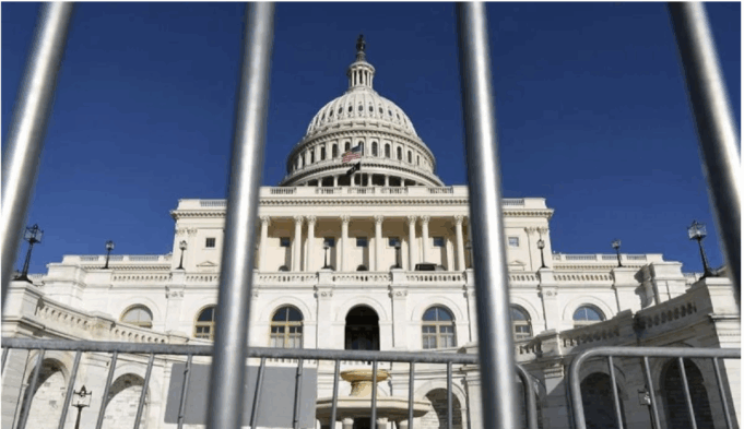 Gedung Capitol di Washington, D.C., Amerika Serikat (5/10/2025). ANTARA/Xinhua/Li Rui/aa.