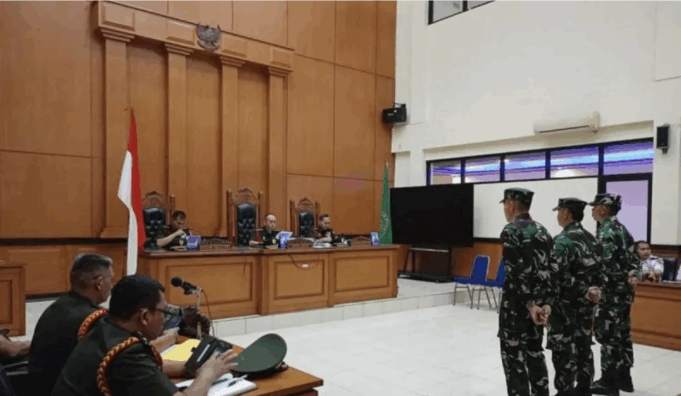 Screenshot 2025-10-20 at 5.12.20 PM Arsip foto - Sidang pembacaan vonis terdakwa kasus penembakan bos rental mobil yang terjadi di rest area KM45, Tol Tangerang-Merak, Jayanti, Kabupaten Tangerang, Banten di Pengadilan Militer II-08 Jakarta, Cakung, Jakarta Timur, Selasa (25/3/2025). (ANTARA/Siti Nurhaliza/am.)