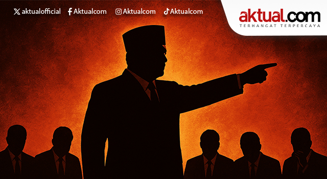 Presiden Prabowo Subianto memberikan amanat selaku inspektur upacara saat upacara puncak peringatan HUT Ke-80 TNI di Lapangan Silang Monas, Jakarta, Minggu (5/10/2025). ANTARA/HO-BPMI Sekretariat Presiden.