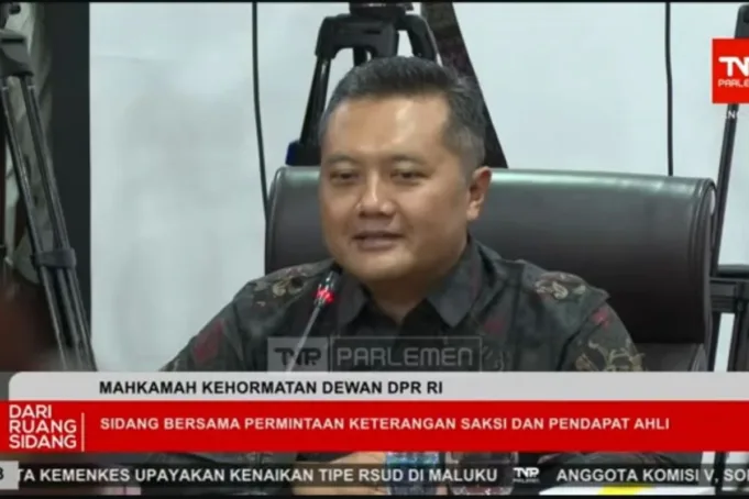 Pakar sosial media Ismail Fahmi memberikanb keterangan dalam persidangan Mahkamah Kehormatan Dewan (MKD) DPR RI. (ANTARA/HO-DPR)