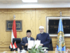 Mendikdasmen Jalin Kerja Sama dengan Al-Azhar untuk Bahasa Indonesia Mendikdasmen Abdul Mu'ti (kiri) bersama Rektor Universitas Al-Azhar Salamah Dawud (kanan) dalam penandatanganan kerja sama untuk pendidikan Bahasa dan Sastra Indonesia yang lebih mendunia di Universitas Al-Azhar, Kairo, Mesir, pada Kamis (6/11/2025). ANTARA/HO-KBRI Kairo.