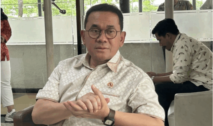 Menteri Perdagangan (Mendag) Budi Santoso ditemui di Kantor Kementerian Perdagangan, Jakarta, Jumat (21/11/2025). (ANTARA/Maria Cicilia Galuh)