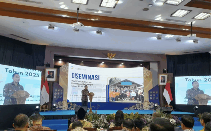 Mendukbangga/Kepala BKKBN Wihaji dalam Diseminasi Nasional Pemutakhiran Pendataan Keluarga tahun 2025 di Jakarta, Rabu (26/11/2025). ANTARA/Lintang Budiyanti Prameswari.