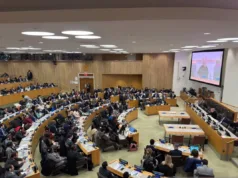 BPK RI Terpilih Sebagai Anggota Lembaga Audit Eksternal PBB Sidang Utama Komite V Majelis Umum ke-80 PBB memilih Badan Pemeriksa Keuangan (BPK) RI sebagai anggota United Nations Board of Auditors (UN BoA) di New York, Amerika Serikat (7/11/2025). (ANTARA/HO-Kementerian Luar Negeri)