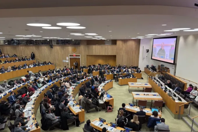 Sidang Utama Komite V Majelis Umum ke-80 PBB memilih Badan Pemeriksa Keuangan (BPK) RI sebagai anggota United Nations Board of Auditors (UN BoA) di New York, Amerika Serikat (7/11/2025). (ANTARA/HO-Kementerian Luar Negeri)