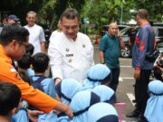 Wakil Wali Kota Bekasi Sambut Ceria Puluhan Murid TK Belajar Kebencanaan di Kantor BPBD