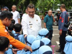 Wakil Wali Kota Bekasi Sambut Ceria Puluhan Murid TK Belajar Kebencanaan di Kantor BPBD