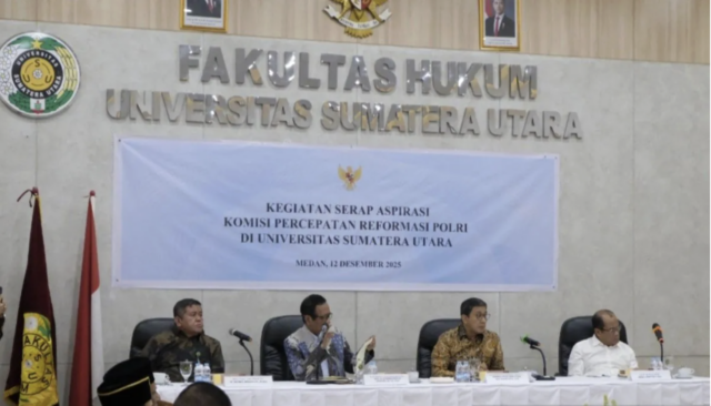 Komisi Percepatan Reformasi Polri menggelar pertemuan dengan berbagai tokoh dan perwakilan sejumlah lembaga di Sumatera Utara sebagai upaya menampung aspirasi dari masyarakat terkait transformasi kepolisian. ANTARA/Juraidi