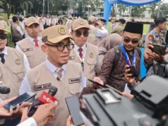 Diklat PPIH Arab Saudi, 13 Calon Petugas Haji Dicopot Wakil Menteri Haji dan Umrah Dahnil Anzar Simanjuntak usai pengukuhan petugas haji di Asrama Haji Pondok Gede, Jakarta, Jumat (30/1/2026). ANTARA/HO-Kemenhaj