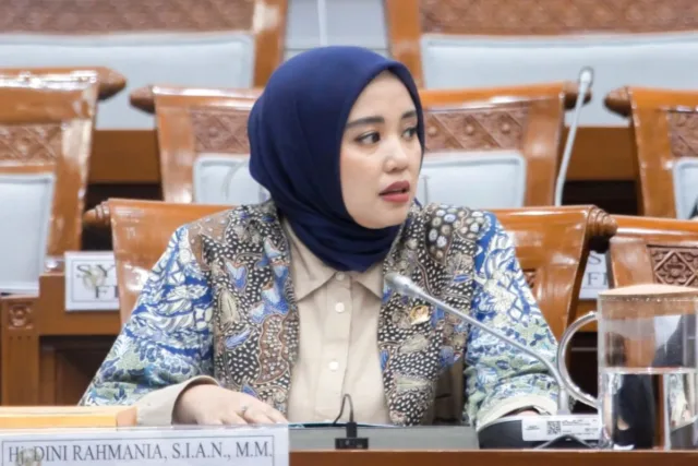 Anggota Komisi VIII DPR RI Dini Rahmania di kompleks parlemen, Jakarta. (ANTARA/HO-DPR)