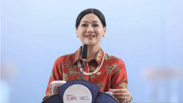 Dokumentasi - Kepala Eksekutif Pengawas Perilaku Pelaku Usaha Jasa Keuangan, Edukasi, dan Pelindungan Konsumen OJK Friderica Widyasari Dewi di Jakarta, Senin (16/6/2025). (ANTARA/HO-OJK)