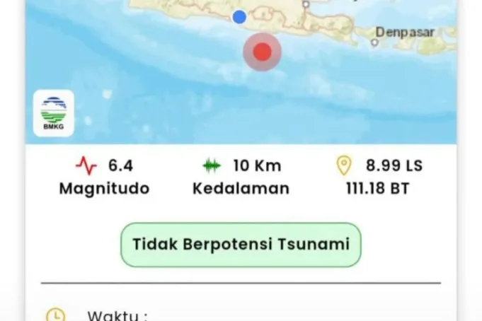 Infografis BMKG terkait gempa yang berpusat di tenggara Pacitan. ANTARA/HO - BMKG