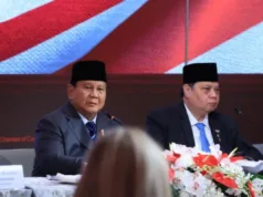 Prabowo Hadiri Board of Peace, Dorong Implementasi Gencatan Senjata dan Solusi Dua Negara di Gaza Presiden Prabowo Subianto dalam Forum Bisnis dengan US Chamber of Commerce di Washington D.C., Amerika Serikat, Rabu (18/2/2026) sore waktu setempat. (ANTARA/HO-Tim Media Presiden)
