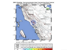 Gempa Magnitudo 3,1 Guncang Pasaman, Getaran Terasa hingga Bukittinggi Peta getaran gempa terdeteksi di wilayah Kabupten Pasaman, Sumatera Barat, Kamis (5/2/2026). ANTARA/HO-Pusat Gempa Bumi dan Tsunami BMKG