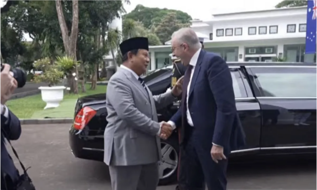 Presiden RI Prabowo Subianto menerima kunjungan kerja PM Australia Australia Anthony Albanese di Istana Merdeka, Jakarta, Jumat (5/2/2026). (ANTARA/HO-Sekretariat Presiden)