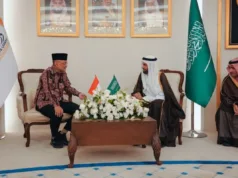 Pemerintah Prioritaskan Perlindungan Lansia dan Risti pada Haji 1447 H, Perkuat Istithaah dan Skema Murur-Tanazul Menteri Haji dan Umrah RI, Moch. Irfan Yusuf (kiri) dalam forum Saudi-Indonesian Umrah Co.Exchange di Makkah, Arab Saudi (16/2/2026). ANTARA/HO-Kemenhaj