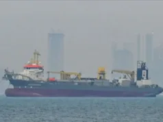 IRGC Ancam Blokir Ekspor Minyak Timur Tengah Selama Perang dengan AS-Israel Ilustrasi - Kapal tanker melintas di Selat Hormuz, Iran. (ANTARA/Anadolu/py.)
