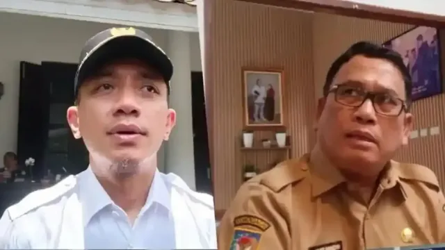 (Kiri) Bupati Lebak Hasbi jayabaya, (Kanan) Wakil Bupati Lebak Amir Hamzah