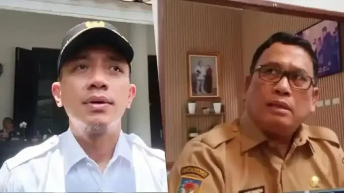 (Kiri) Bupati Lebak Hasbi jayabaya, (Kanan) Wakil Bupati Lebak Amir Hamzah