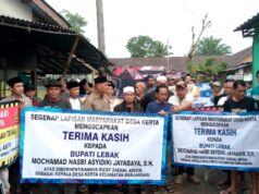 Deklarasikan Pernyataan Sikap Dukungan Terbitnya SK Bupati Lebak, Warga Desa Kerta Eratkan Persatuan