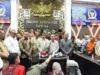 Wakil Ketua DPR RI Sufmi Dasco Ahmad bersama jajaran Badan Legislasi DPR RI saat konferensi pers soal RUU PPRT di kompleks parlemen, Jakarta, Senin (20/4/2026). (ANTARA/HO-DPR)