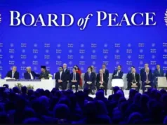 AS Desak Hamas Sepakati Demiliterisasi Gaza, Target Rampung Akhir Pekan Ini Presiden RI Prabowo Subianto menjadi salah satu pemimpin dunia yang menandatangani Board of Peace Charter dalam rangkaian World Economic Forum 2026 di Davos, Swiss, Kamis (22/1/2026). (ANTARA/HO-Sekretariat Kabinet)