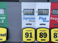 Konflik Timur Tengah Picu Lonjakan Energi, Harga Gas UE Naik 70 Persen Ilustrasi - Harga bahan bakar minyak di atas 8 dollar AS per galon terlihat di mesin pengisian BBM di SPBU Chevron, Los Angeles, California, Amerika Serikat, Senin (30/5/2022). (ANTARA/FOTO/REUTERS/Lucy Nicholson/wsj.)