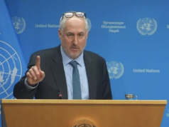 PBB Desak Hizbullah Patuhi Gencatan Senjata Israel–Lebanon Arsip foto - Juru Bicara Sekretaris Jenderal PBB Stéphane Dujarric mengadakan konferensi pers yang menguraikan prioritasnya untuk tahun 2026 di markas besar Perserikatan Bangsa-Bangsa di New York, Amerika Serikat, pada 29 Januari 2026. ANTARA/Selçuk Acar/Anadolu/pri. (ANTARA/Selçuk Acar/Anadolu/pri.)