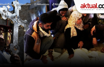 Paskah Suram Gaza di Tengah Genosida Penjajah Israel Arsip - Suasana sebuah kawasan yang hancur akibat serangan Israel di Jalur Gaza. (Xinhua)