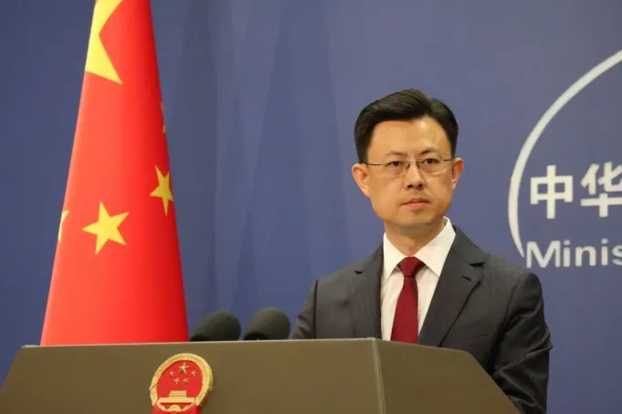 Juru Bicara Kementerian Luar Negeri China Guo Jiakun. ANTARA/Desca Lidya Natalia.